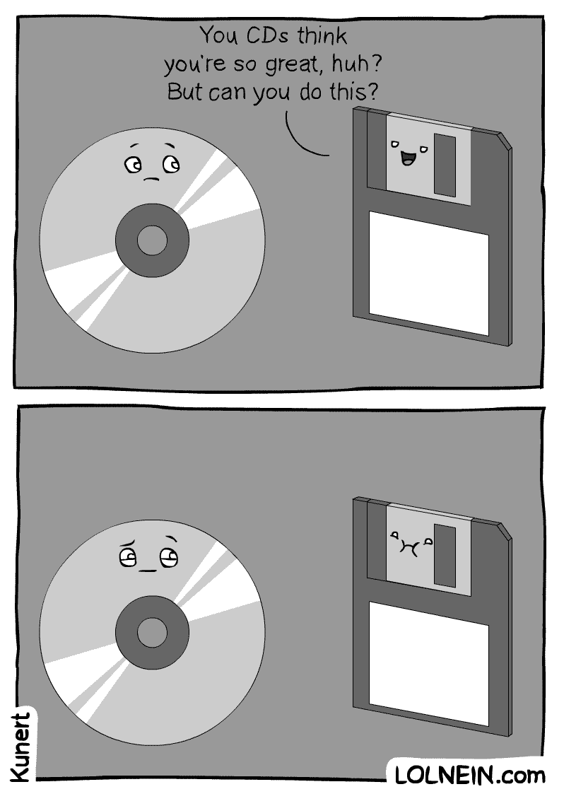 CD vs Floppy Disk