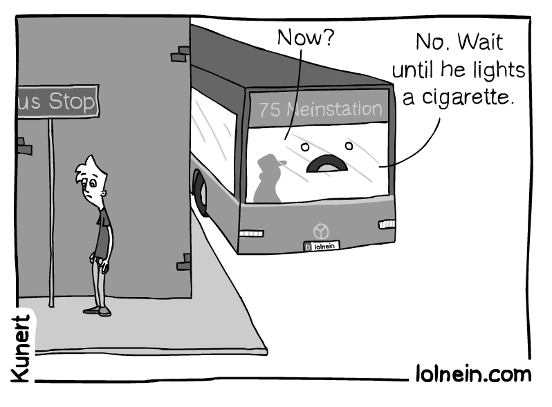 Comic: 'Bus Stop'