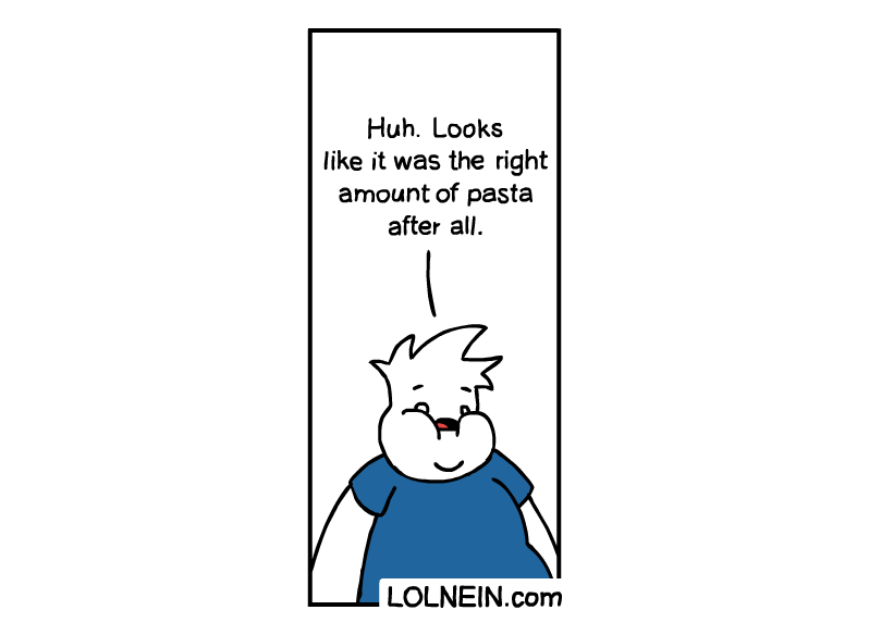 The Right Amount of Pasta Bonus